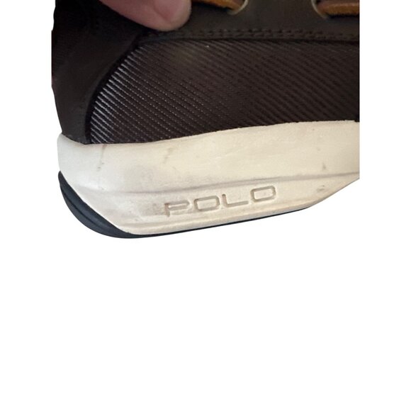 Polo Ralph Lauren Carrick Mens Brown Leather Boat Shoes Size 12D - Picture 2 of 11